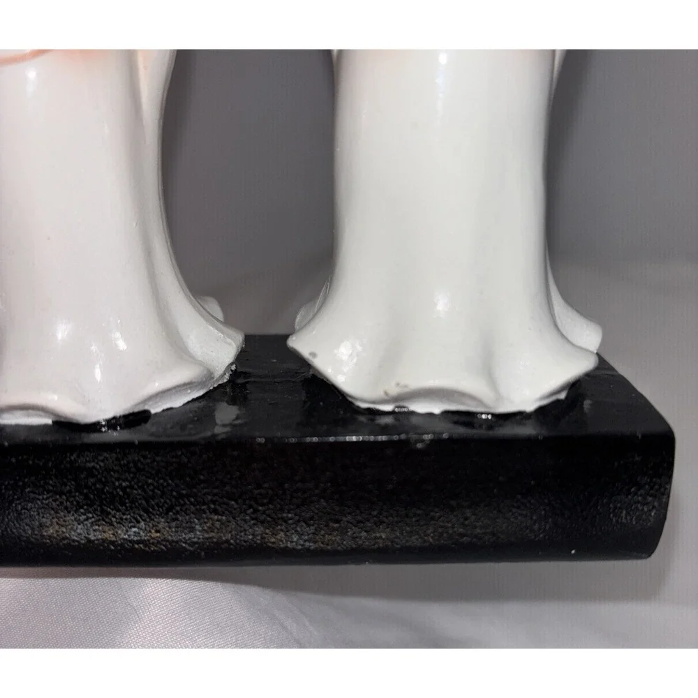 Hallow Home Tabletop 5 Ghosts & Pumpkins Halloween Taper Candlestick Holder